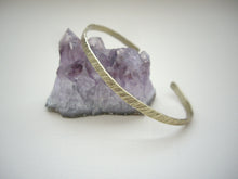 Load image into Gallery viewer, Narrow Brass Cuff, Stackable Cuff Bracelet.