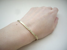 Load image into Gallery viewer, Narrow Brass Cuff, Stackable Cuff Bracelet.