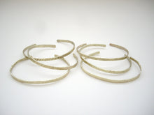Load image into Gallery viewer, Narrow Brass Cuff, Stackable Cuff Bracelet.