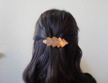 Load image into Gallery viewer, Oak Hair Barrette, Fall Leaf Hair Clip