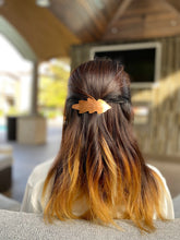 Load image into Gallery viewer, Oak Hair Barrette, Fall Leaf Hair Clip