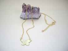 Load image into Gallery viewer, Minimalist Butterfly Necklace, Choose Your Metal.