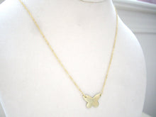 Load image into Gallery viewer, Minimalist Butterfly Necklace, Choose Your Metal.