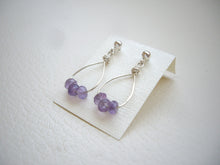 Load image into Gallery viewer, Small Hoop Earrings, Choose Your Stone.