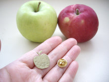 Load image into Gallery viewer, Apple Pin Brooch, For Shawl, Scarf, Hat, Teacher's Gift.