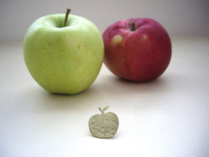 Apple Pin Brooch, For Shawl, Scarf, Hat, Teacher's Gift.