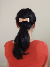 Load image into Gallery viewer, Copper Bow Barrette, Rustic Hair Jewelry.