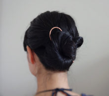 Load image into Gallery viewer, Copper Hair Fork, Metal Hair Pin, Forged Shawl Pin.