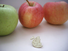 Load image into Gallery viewer, Bitten Apple Pin Brooch, Hat, Shawl, Sweater Pin,Teacher's Gift.