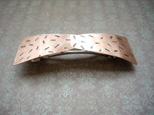 Load image into Gallery viewer, Copper Bow Barrette, Rustic Hair Jewelry.