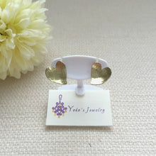 Load image into Gallery viewer, Heart Earrings, Gold or Silver, Minimalist Jewelry For Her.