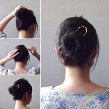 Load image into Gallery viewer, Hair Fork For Long Hair, Simple Hair Jewelry, Thick Hair Bun Holder.