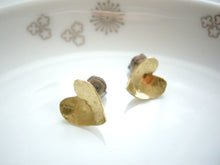 Load image into Gallery viewer, Heart Earrings, Gold or Silver, Minimalist Jewelry For Her.