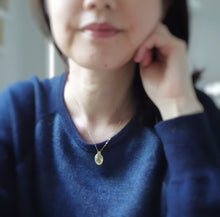 Load image into Gallery viewer, Hand Stamped Tree of Joy Pendant, Wearing photo