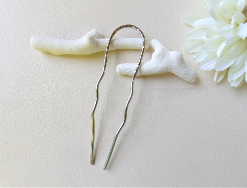 New Items! Silver Zigzag Hair Pins For Thick Hair