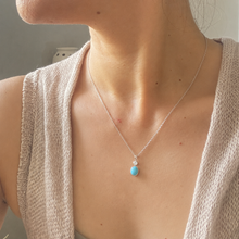 Load image into Gallery viewer, Turquoise and CZ Harmony Necklace