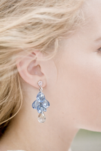 Load image into Gallery viewer, Blue Quartz Cluster Earrings
