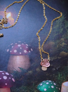 Mushroom Necklace, Woodland Jewelry Gift