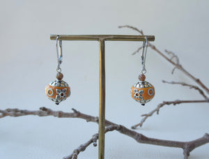 Indonesian beads earrings