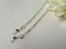 Load image into Gallery viewer, Designed Chain Glasses Lanyard, Silver Glasses Chain