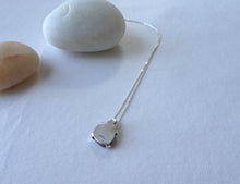 Load image into Gallery viewer, Back of the sterling silver necklace.