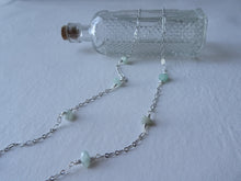 Load image into Gallery viewer, Silver Eyeglasses Chain with Aventurine