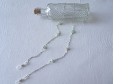 Load image into Gallery viewer, Silver Eyeglasses Chain with Aventurine