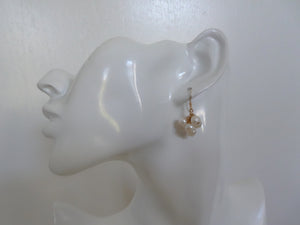 Fresh Water Pearl Cluster Short Earrings