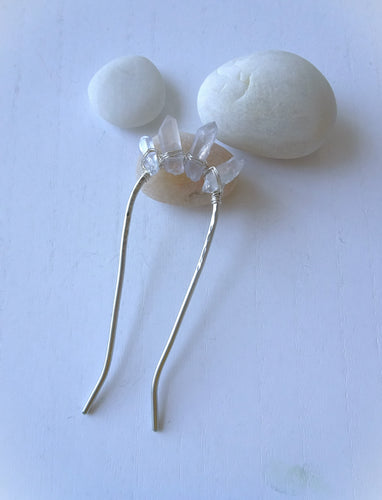 crystal hair pin