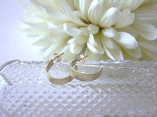 Load image into Gallery viewer, Tiny Gold Half Hoop Earrings, Simple Modern Jewelry