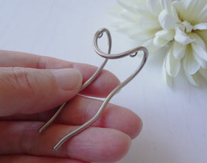 Brooch converter hair pin