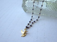 Load image into Gallery viewer, Humming Bird Lapis Lazuli Chain Necklace