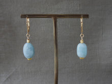 Load image into Gallery viewer, Blue Beryl Dangle Earrings