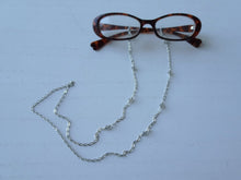 Load image into Gallery viewer, Fancy Silver Eye Glasses Chain With Gemstones, Mask Lanyard