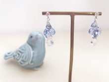 Load image into Gallery viewer, Blue Quartz Cluster Earrings