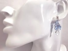 Load image into Gallery viewer, Blue Quartz Cluster Earrings