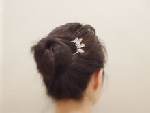 Load image into Gallery viewer, crystal hair pin on bun