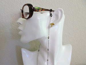Silver glasses Chain on mannequin