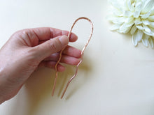 Load image into Gallery viewer, Handforged Copper Hair Pin, Various Sizes.