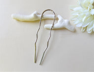 Silver Long Handforged Hair Stick, Zigzag Hair Pins For Long Hair.