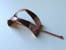 Load image into Gallery viewer, Handforged Copper Hair Slide, Boho-Chic Hair Cuff