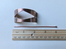 Load image into Gallery viewer, Handforged Copper Hair Slide, Boho-Chic Hair Cuff