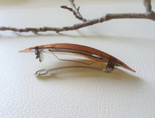 Load image into Gallery viewer, Leaf Barrette, Fall Leaf Copper Hair Clip