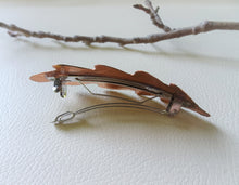 Load image into Gallery viewer, Oak Hair Barrette, Fall Leaf Hair Clip
