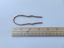 Load image into Gallery viewer, Handforged Copper Hair Pin, Various Sizes