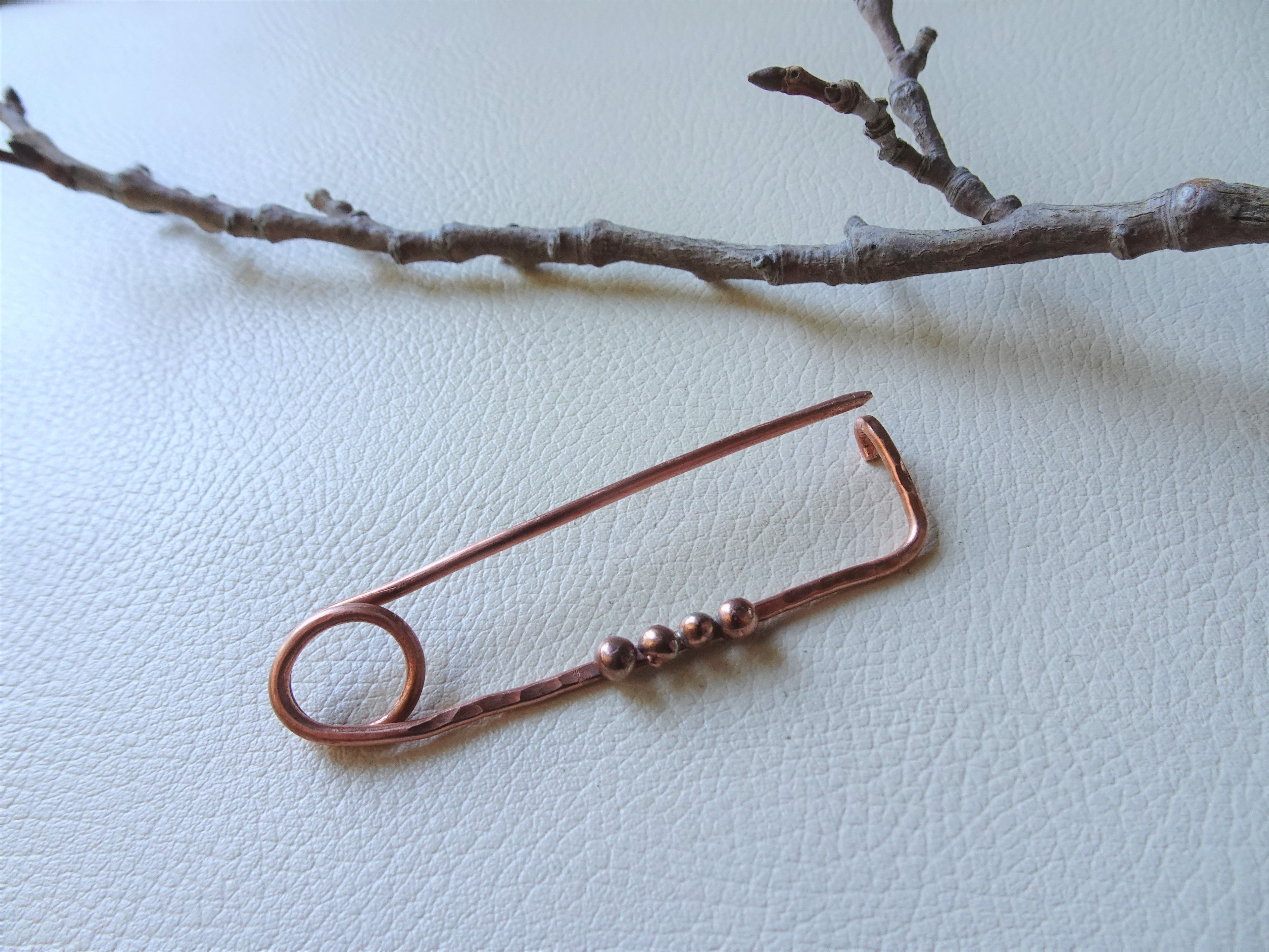 Light gold Safety Pins Mini Copper Scarf Pins Brooch Pins Knitting Cross  Pins for Sewing DIY