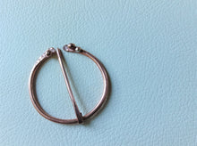 Load image into Gallery viewer, Copper Penannular Brooch, Handforged Celtic Brooch Pin