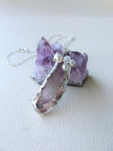 Load image into Gallery viewer, Raw Amethyst Pendant, Boho-chic Purple Crystal  Necklace