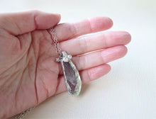 Load image into Gallery viewer, Raw Amethyst Pendant, Boho-chic Purple Crystal  Necklace