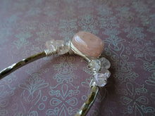 Load image into Gallery viewer, Pink Gem Hair Fork, Morganite and rose quartz